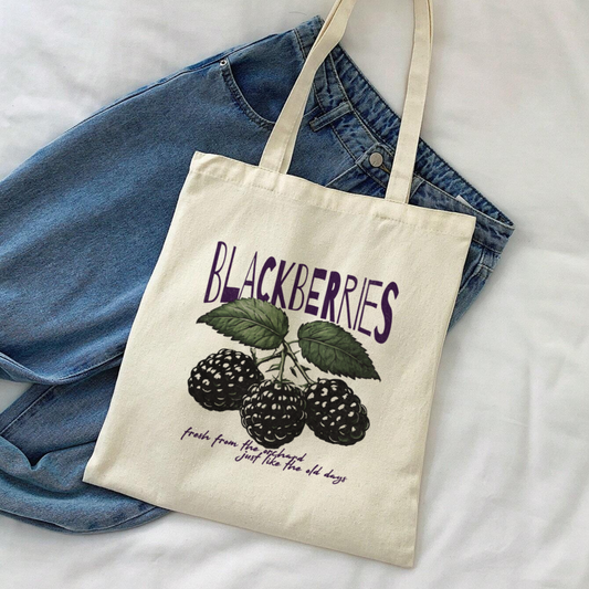 Blackberries Orchard Old Days Tote Bag
