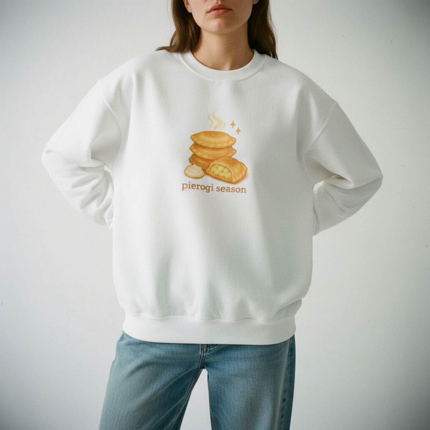 Pierogi Season Crewneck Sweatshirt | Polish Dumpling
