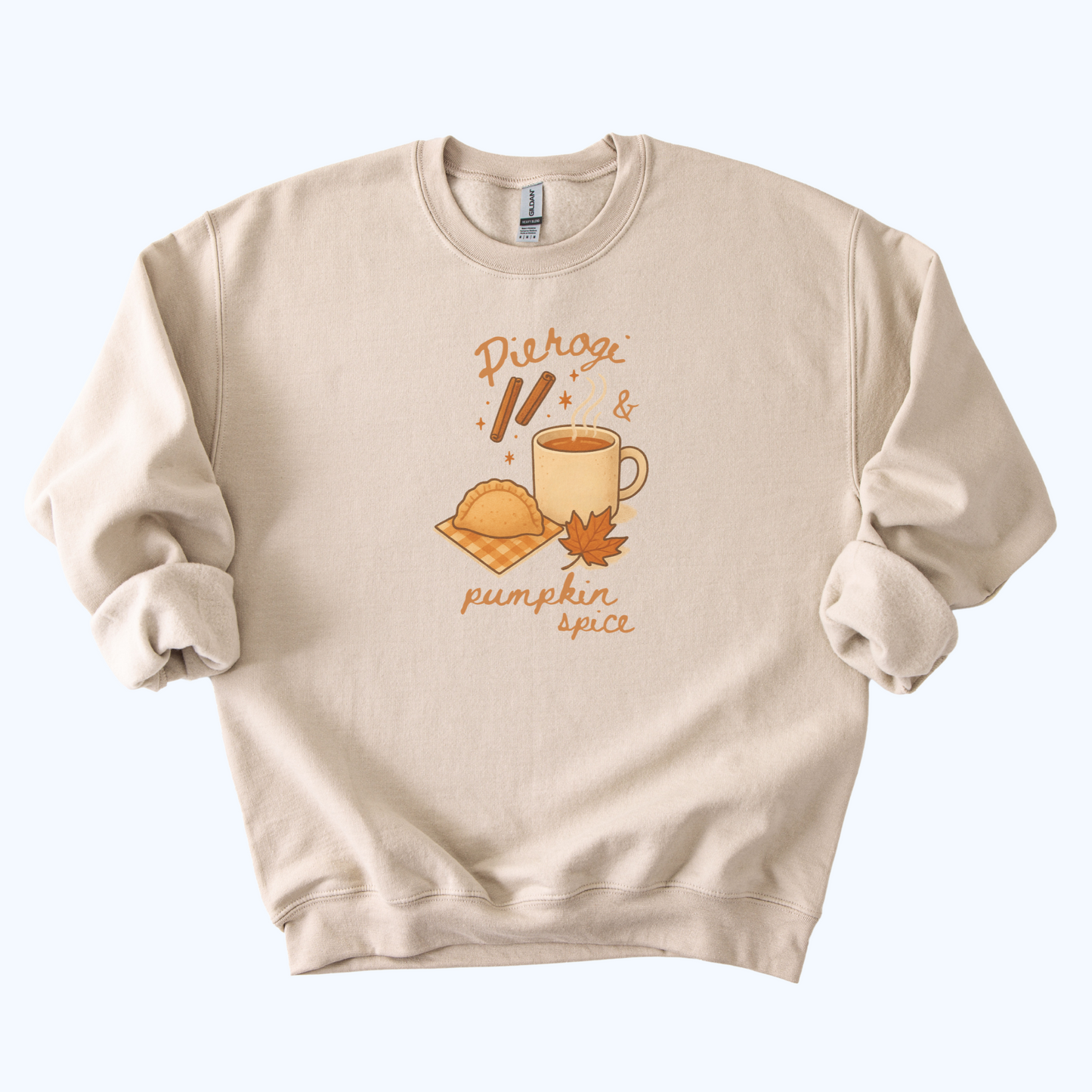 Sand beige Pierogi and Pumpkin Spice Sweatshirt