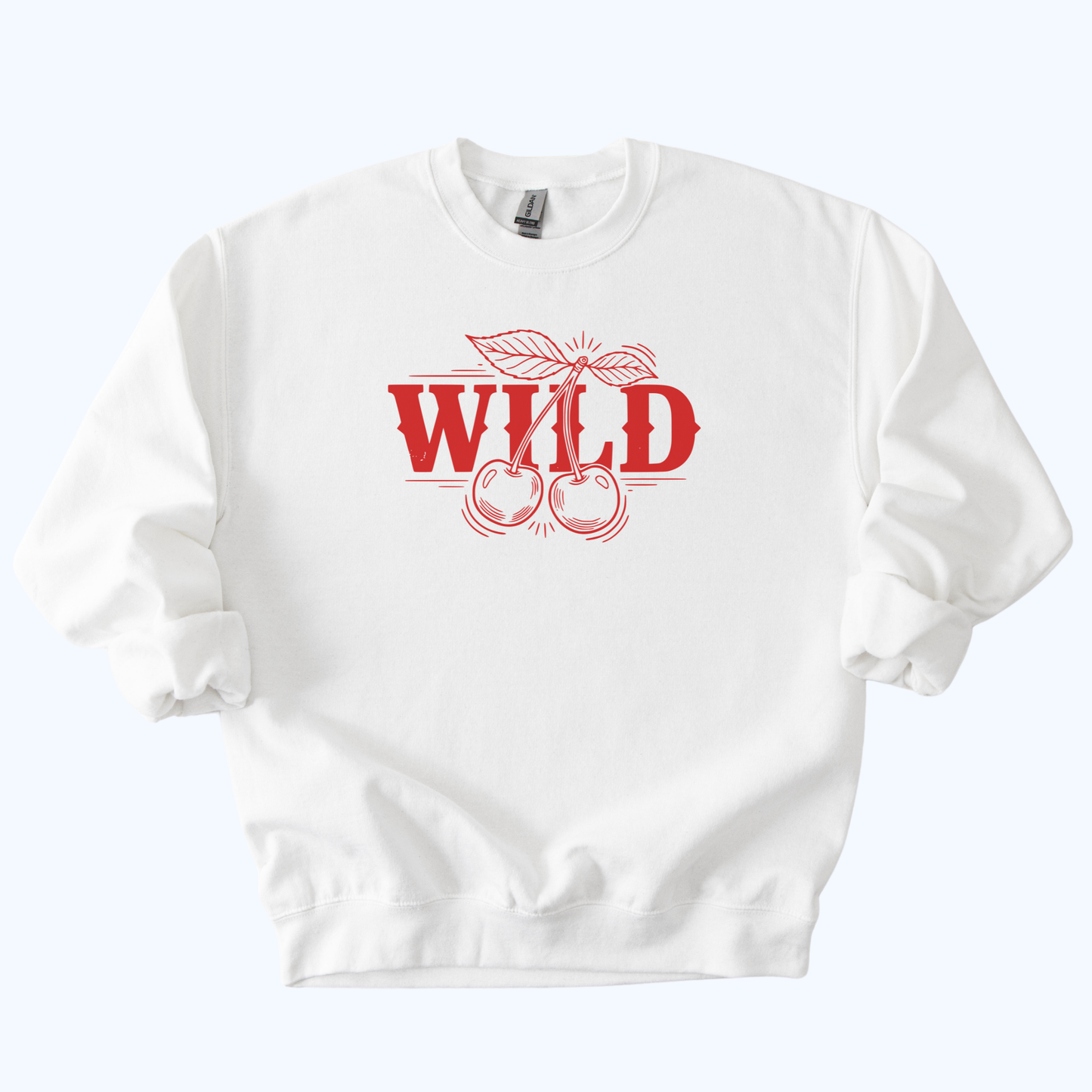 Wild Cherry Sweatshirt | Retro Fruit Graphic Crewneck