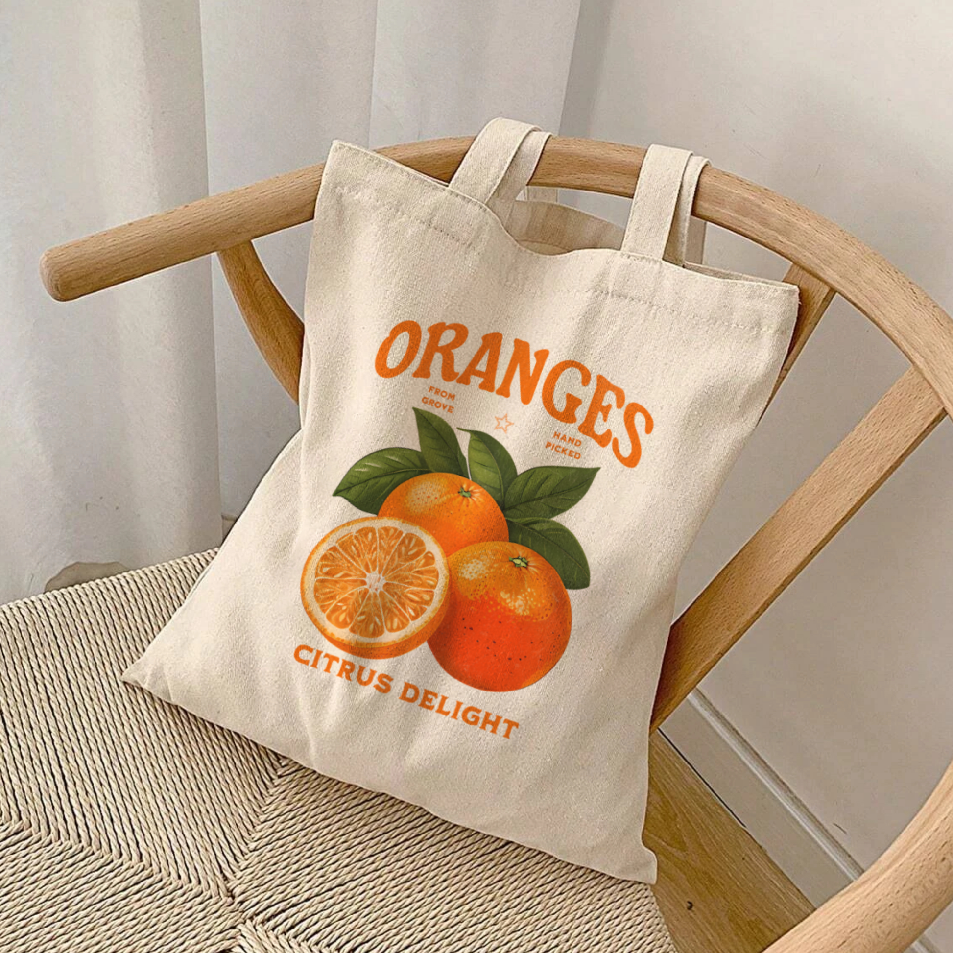 Orange Citrus Delight Tote Bag