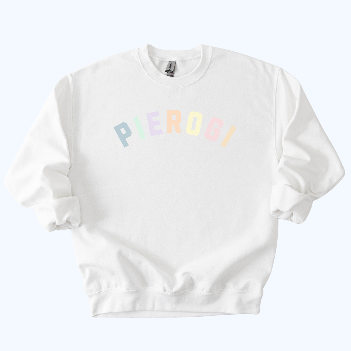 white Pierogi Sweatshirt – Perfect Host Gift | Polish Foodie Apparel