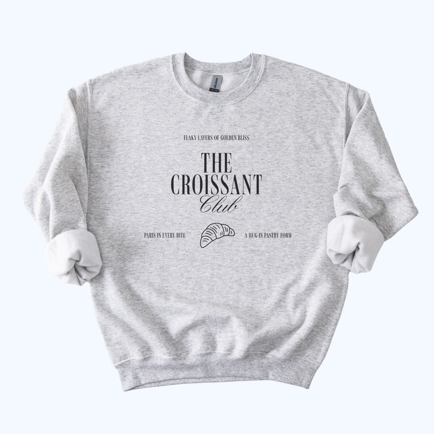 ash grey The Croissant Club Sweatshirt