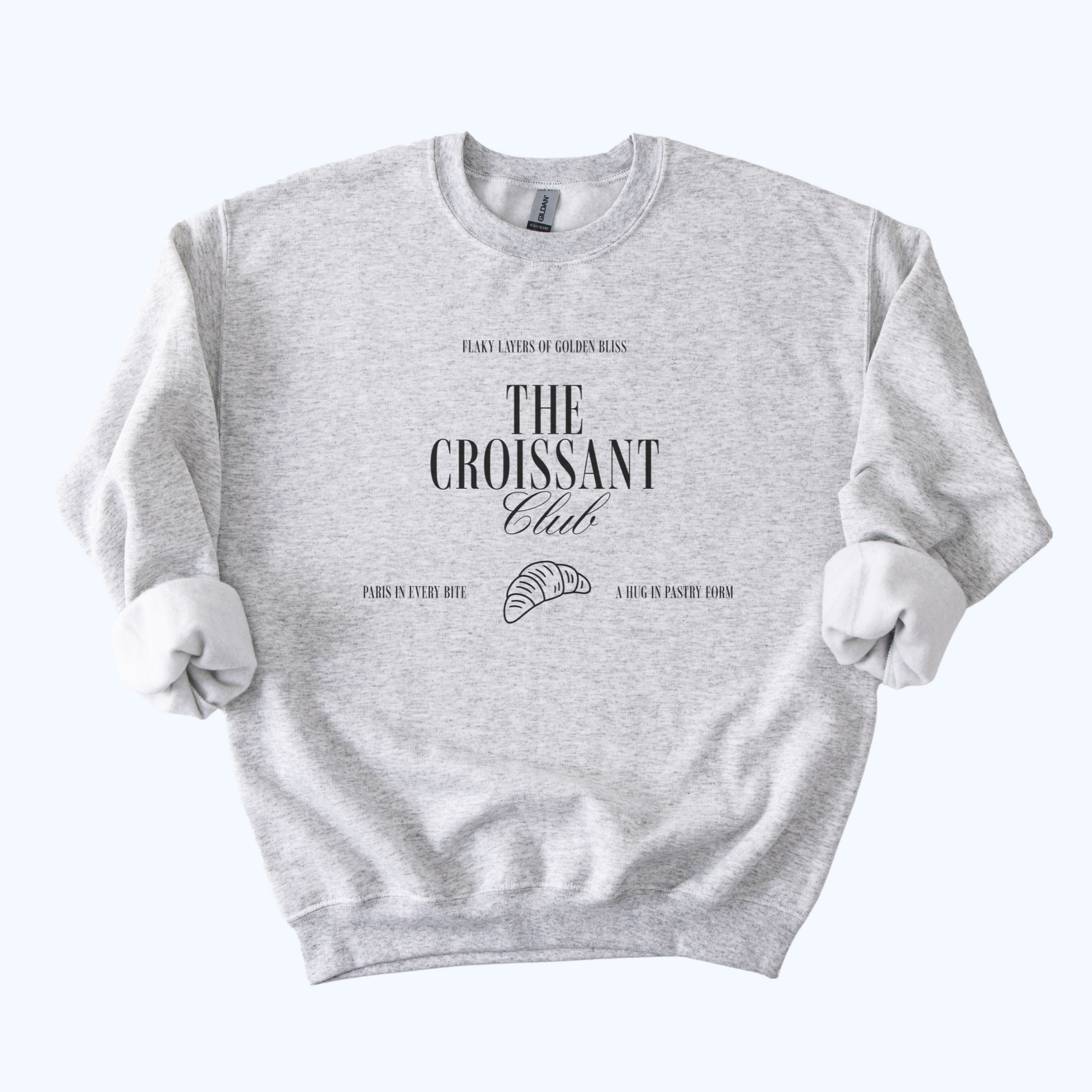 ash grey The Croissant Club Sweatshirt