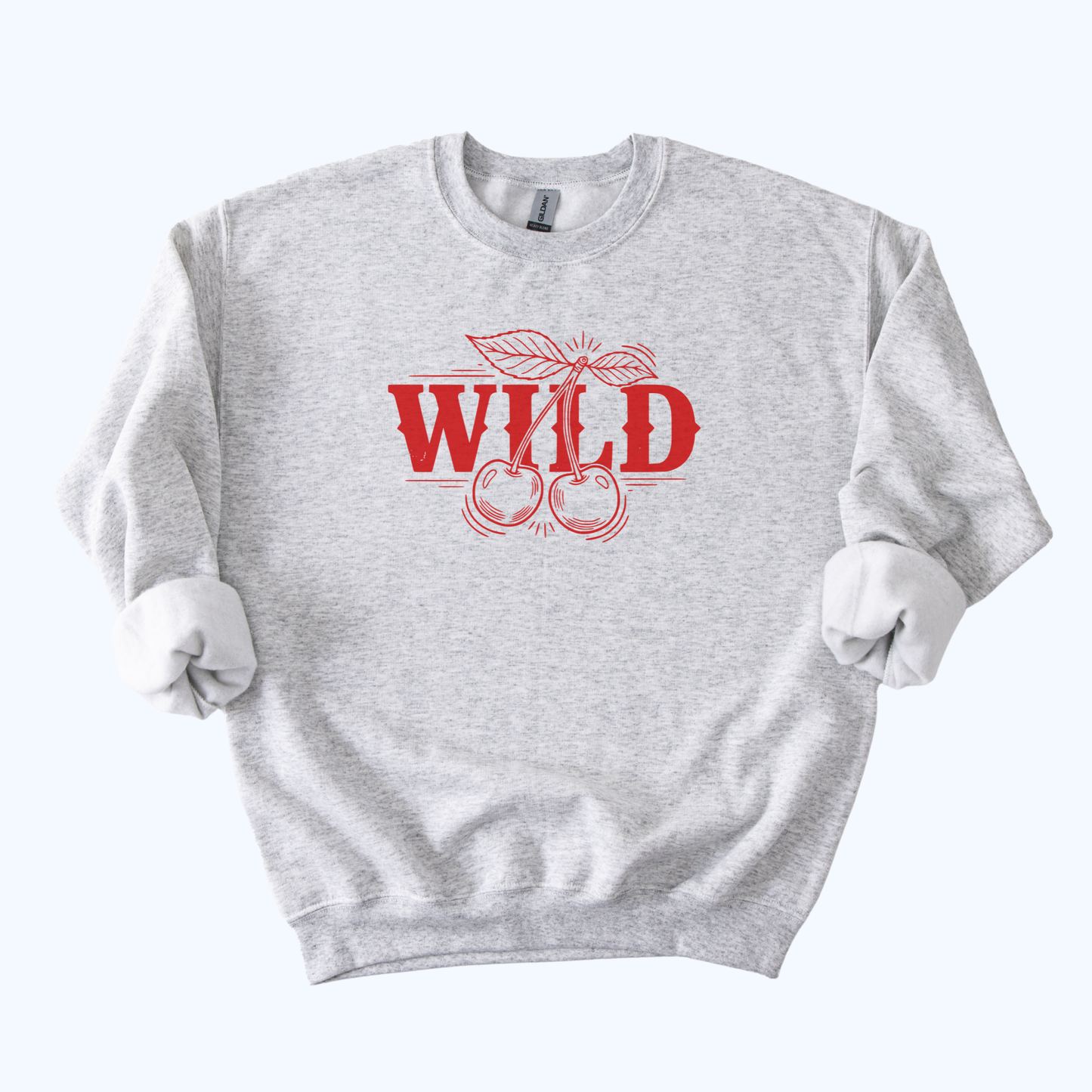 Wild Cherry Sweatshirt | Retro Fruit Graphic Crewneck