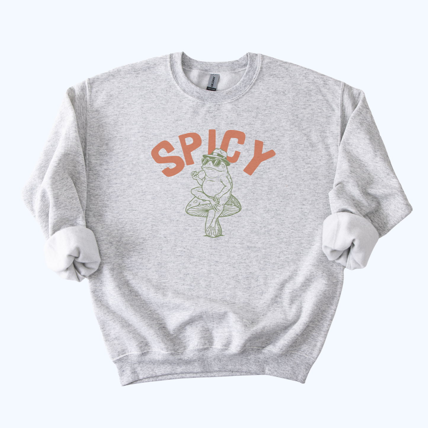 Spicy Toad Sweatshirt | Retro Frog Graphic Crewneck