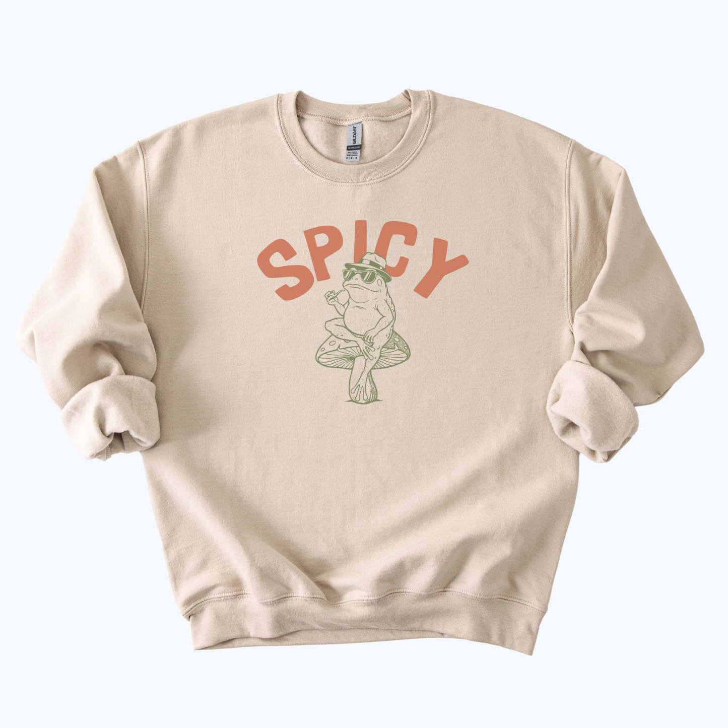 Spicy Toad Sweatshirt | Retro Frog Graphic Crewneck