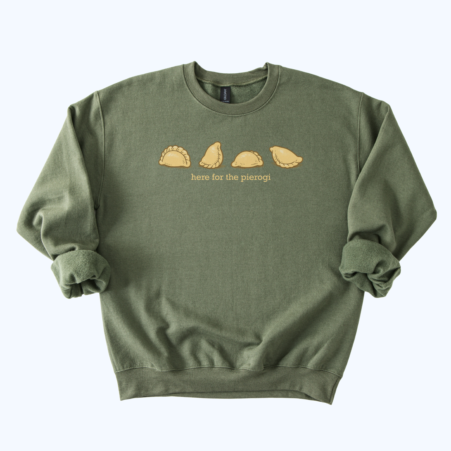Here for the Pierogi Crewneck Sweatshirt | Polish Dumpling