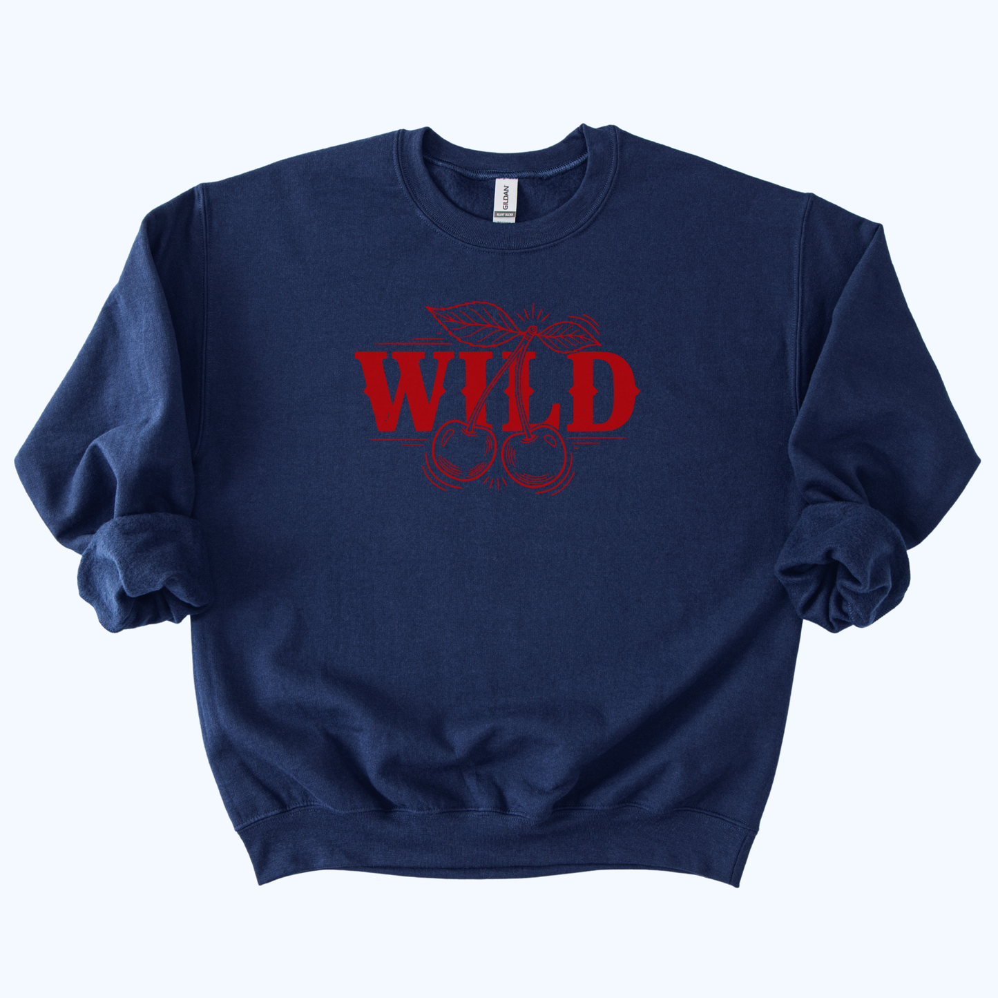 Wild Cherry Sweatshirt | Retro Fruit Graphic Crewneck