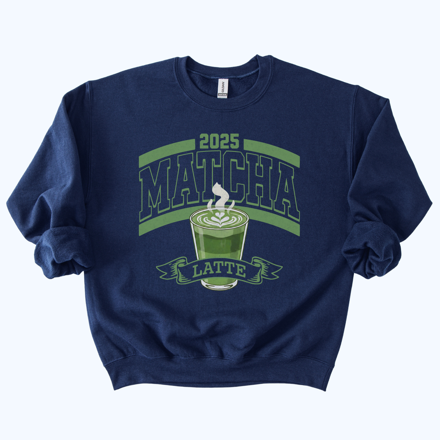 2025 Matcha Latte Varsity Sweatshirt | Vintage Football Style Crewneck