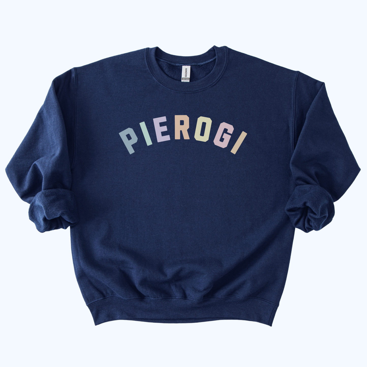 navy blue Pierogi Sweatshirt – Perfect Host Gift | Polish Foodie Apparel