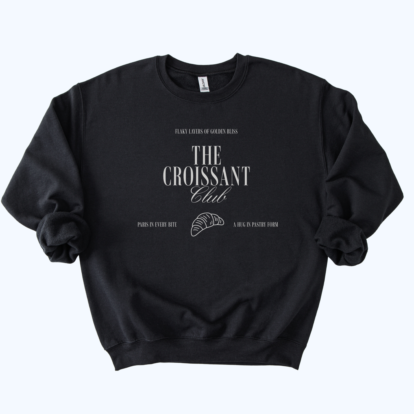black The Croissant Club Sweatshirt