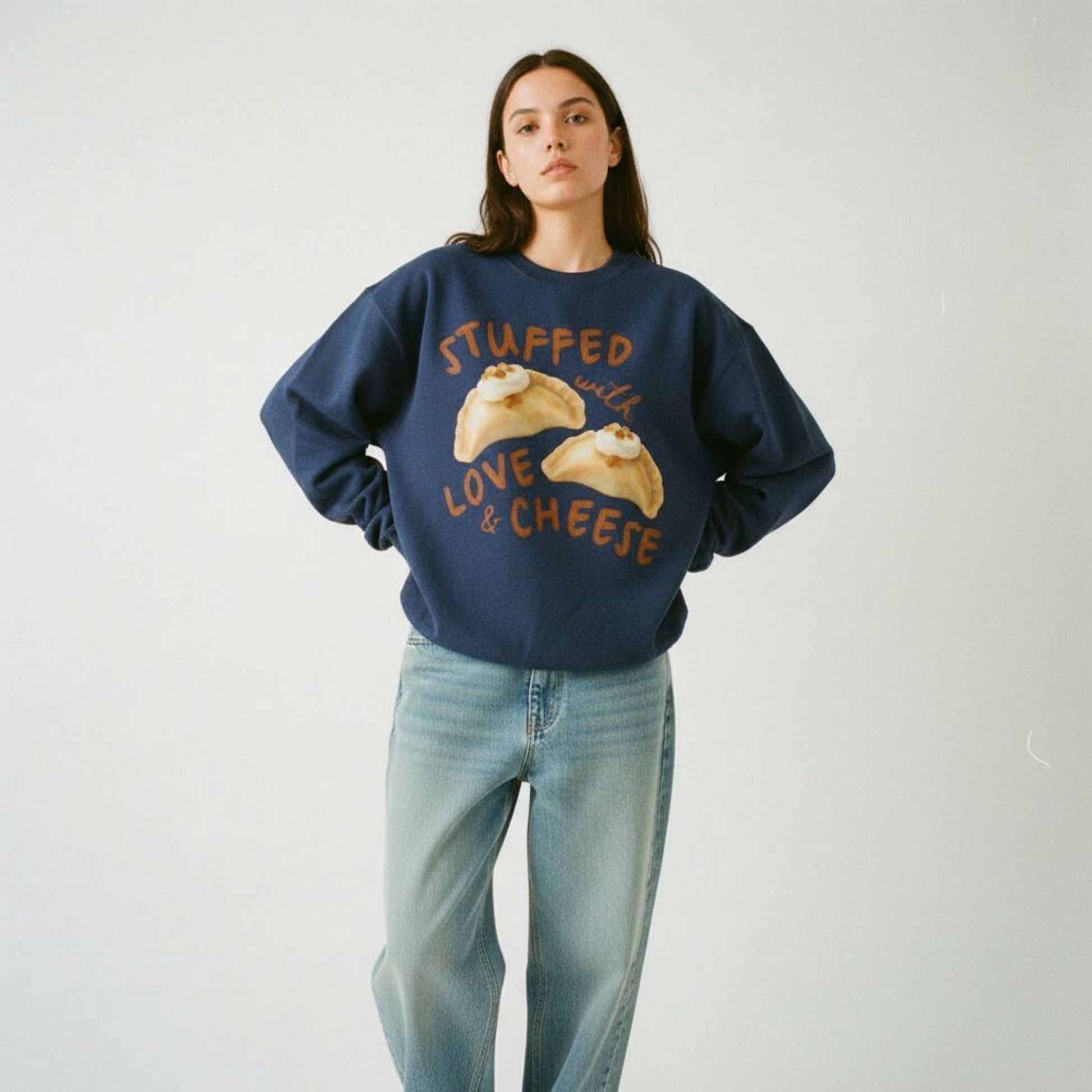 Pierogi Stuffed with Love and Cheese Sweatshirt
