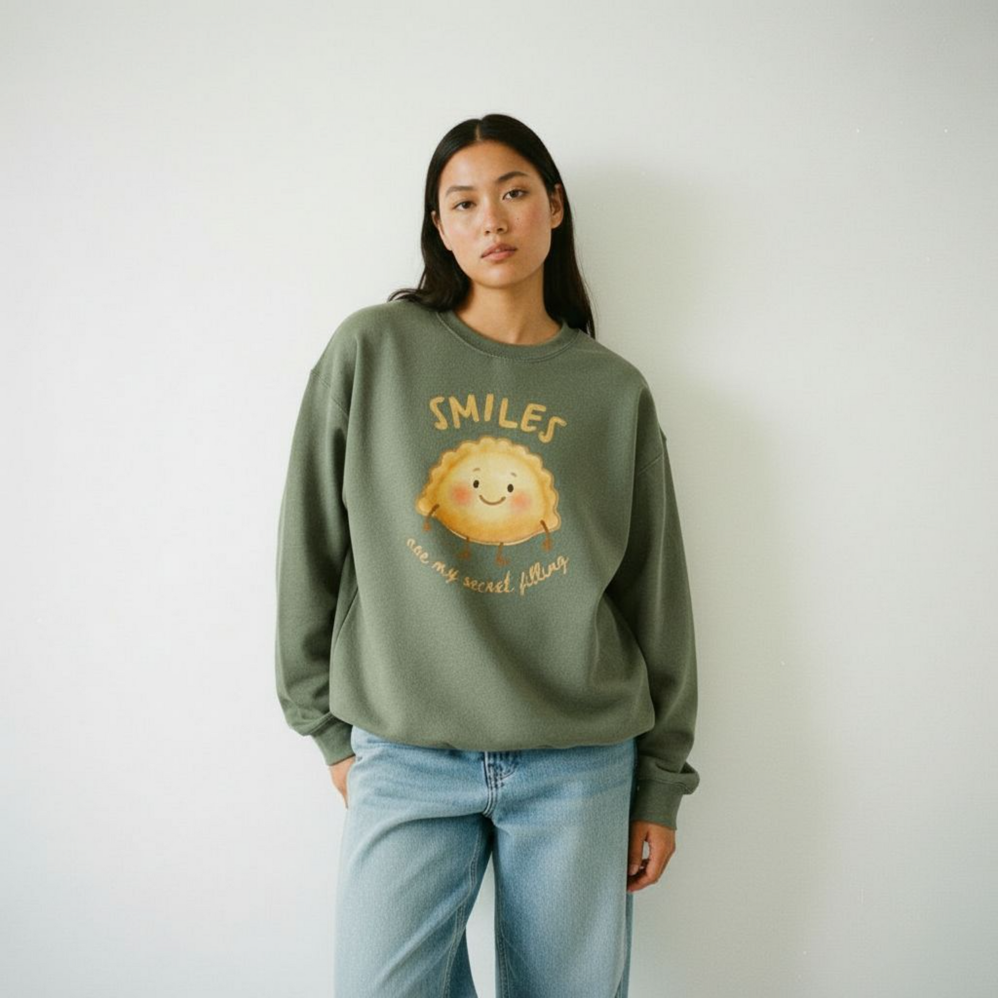 Smiles Are My Secret Filling Pierogi Sweatshirt