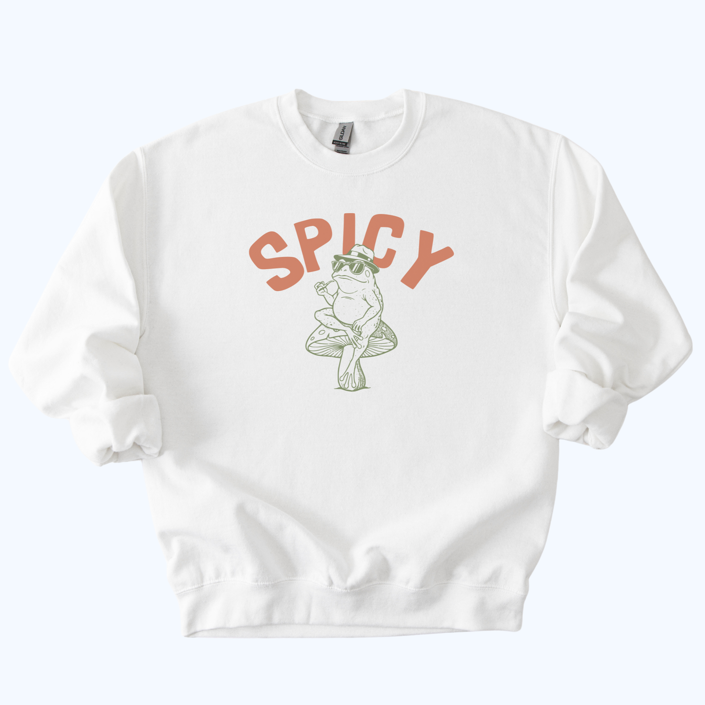 Spicy Toad Sweatshirt | Retro Frog Graphic Crewneck