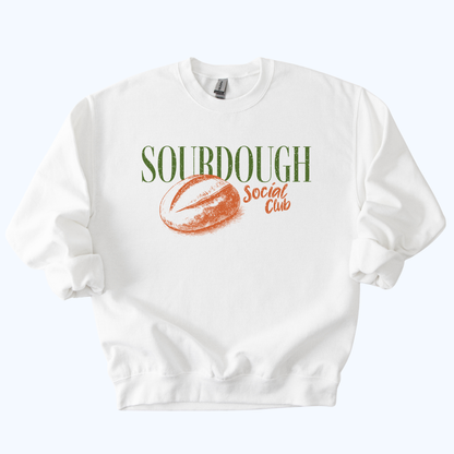 Sourdough Social Club Crewneck Sweatshirt | Bread Lover Gift