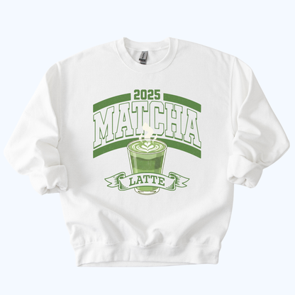 2025 Matcha Latte Varsity Sweatshirt | Vintage Football Style Crewneck