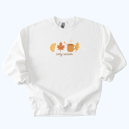 white Pierogi & Pumpkin Spice Crewneck | Cozy Season Sweatshirt | Host Gift