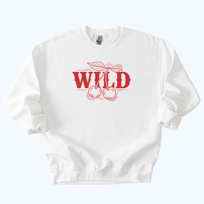 Wild Cherry Sweatshirt | Retro Fruit Graphic Crewneck