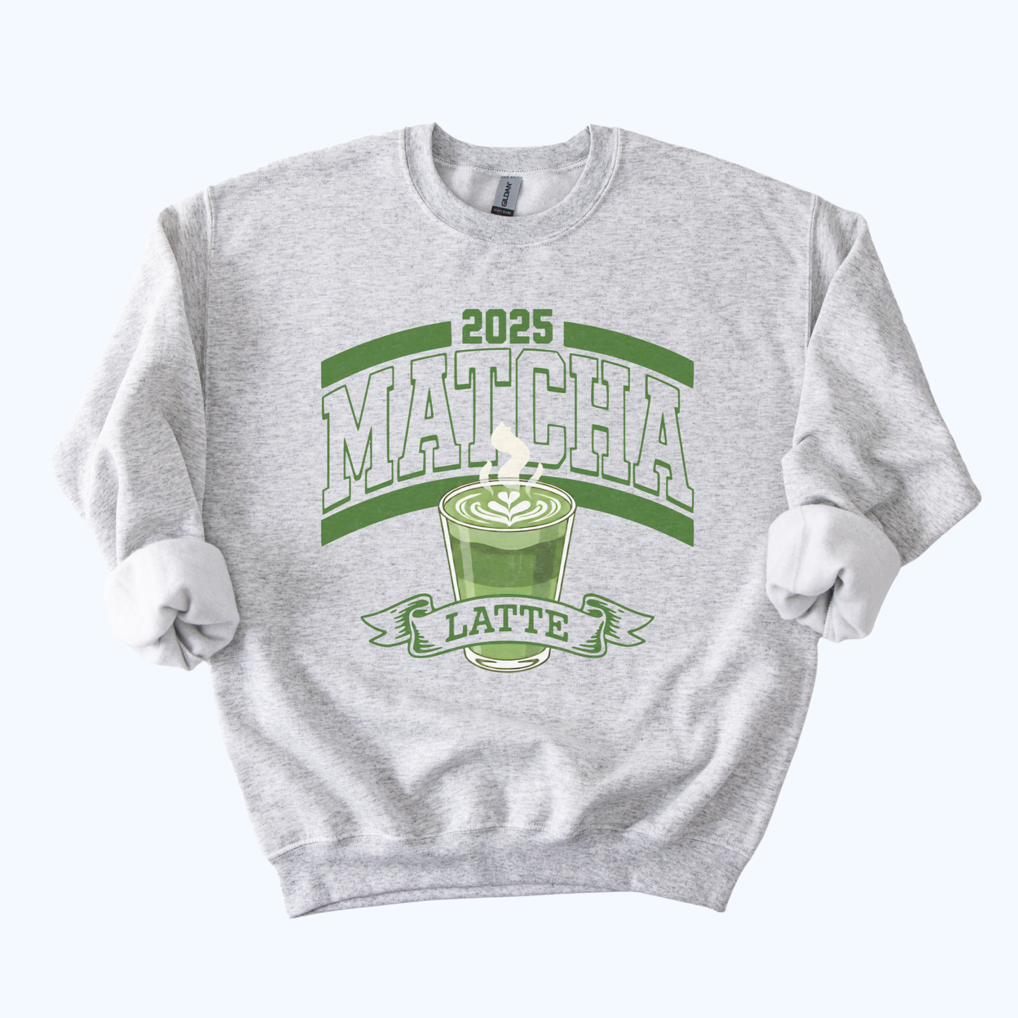 2025 Matcha Latte Varsity Sweatshirt | Vintage Football Style Crewneck