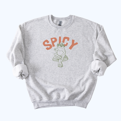 Spicy Toad Sweatshirt | Retro Frog Graphic Crewneck