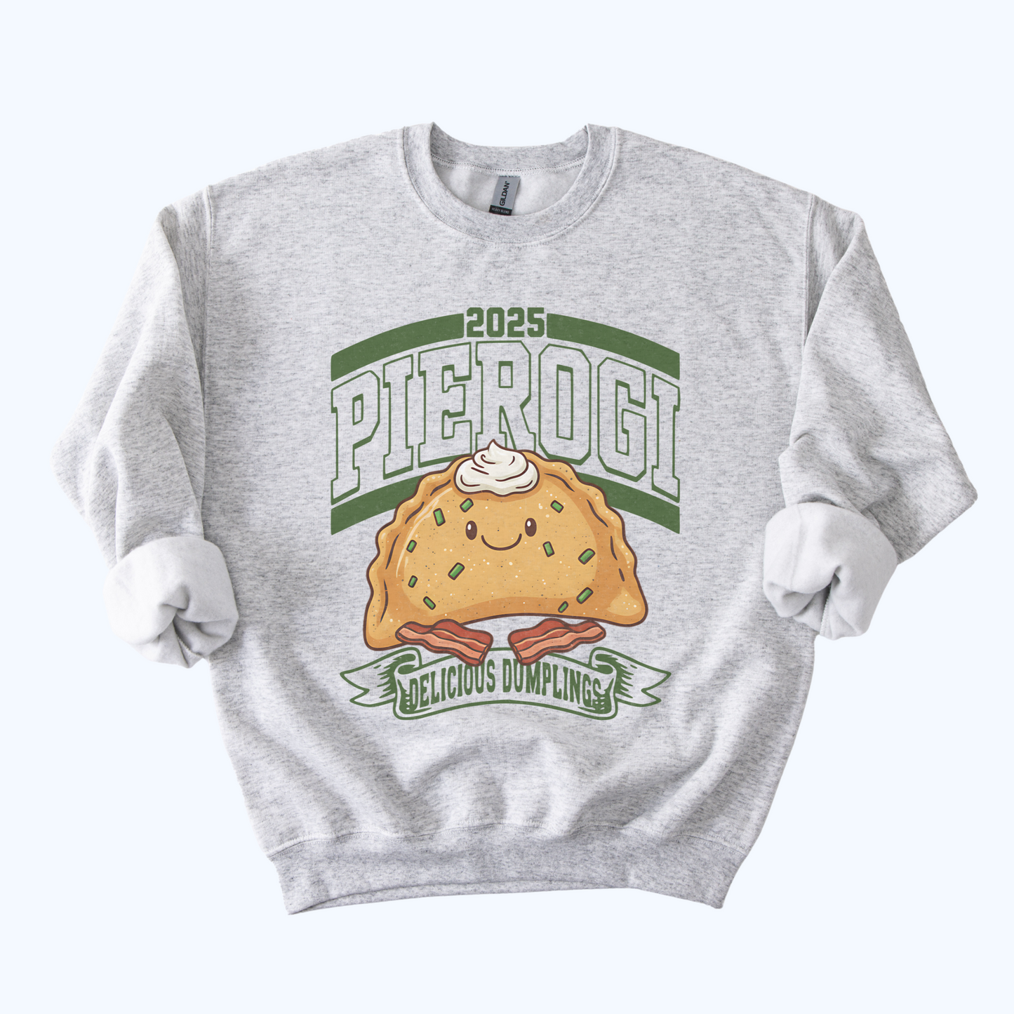 ash grey 2025 Pierogi vintage football style sweatshirt