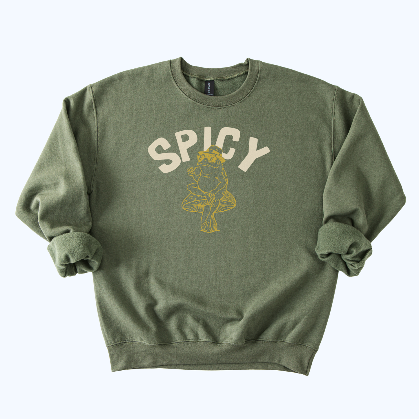 Spicy Toad Sweatshirt | Retro Frog Graphic Crewneck