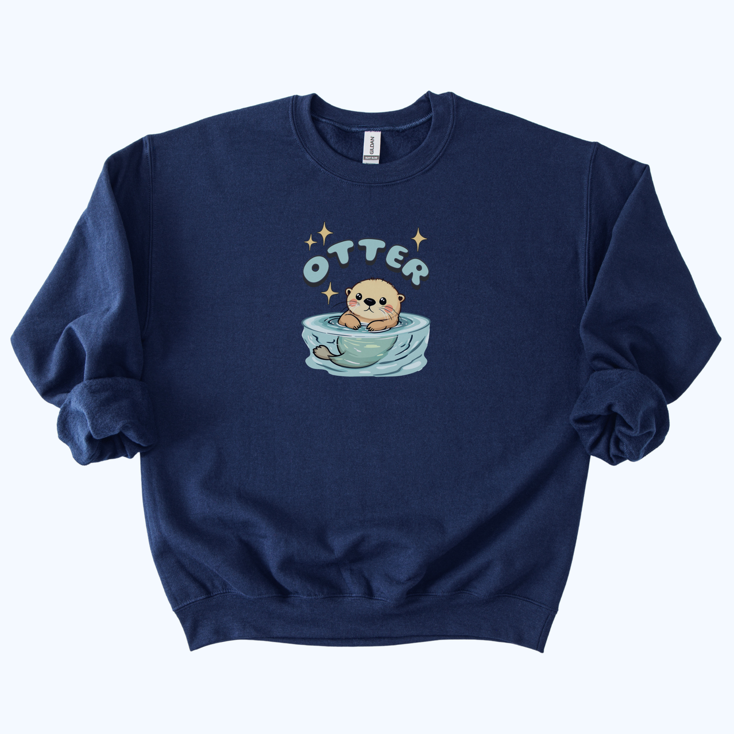 Sea Otter Graphic Crewneck Sweatshirt | Cute Animal Gift