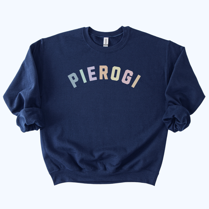 navy blue Pierogi Sweatshirt – Perfect Host Gift | Polish Foodie Apparel