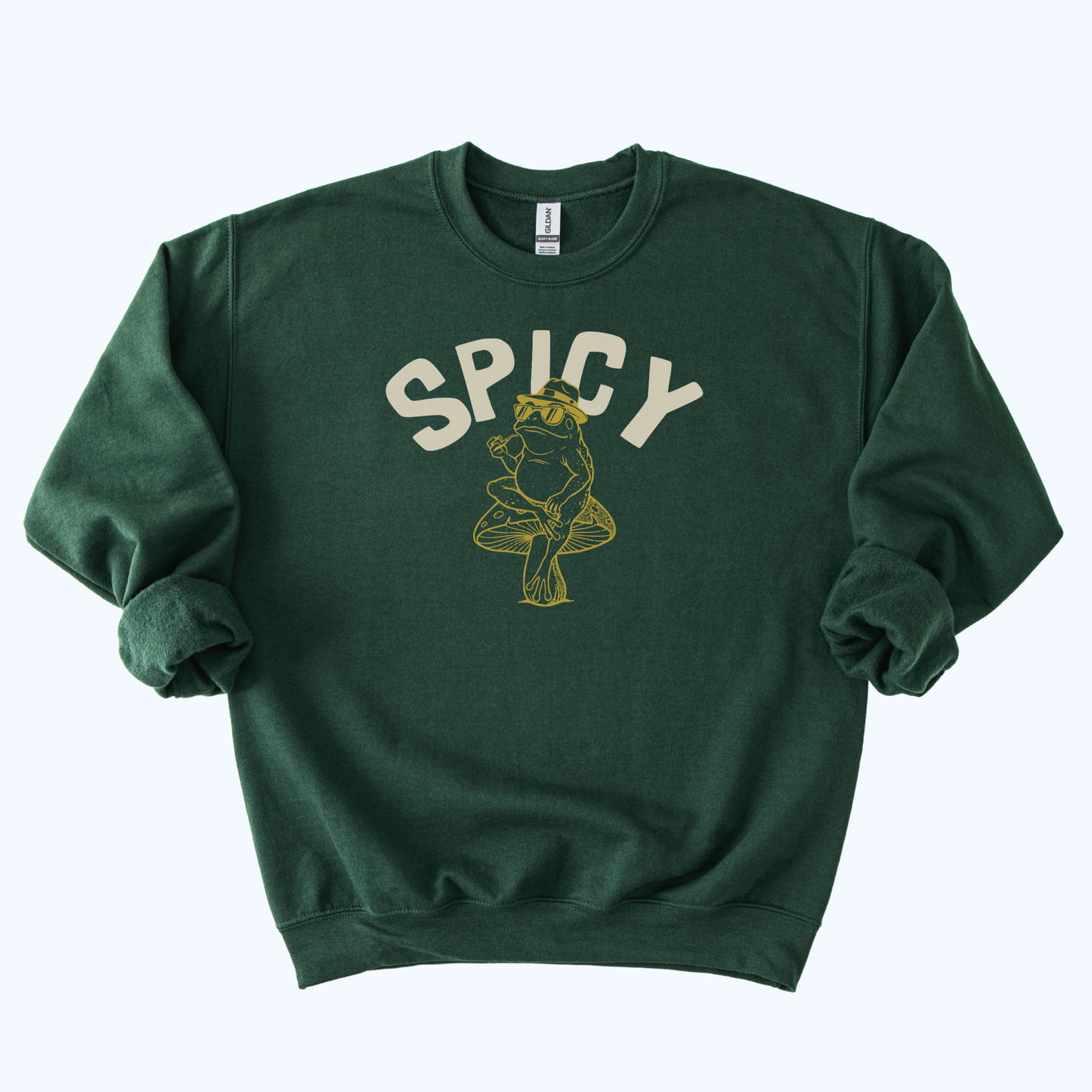Spicy Toad Sweatshirt | Retro Frog Graphic Crewneck