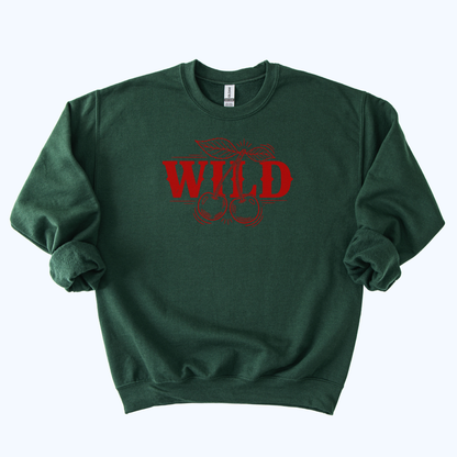 Wild Cherry Sweatshirt | Retro Fruit Graphic Crewneck