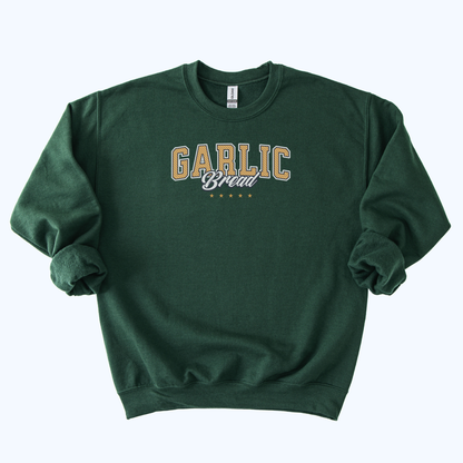 Garlic Bread Varsity Crewneck Sweatshirt | Foodie Gift