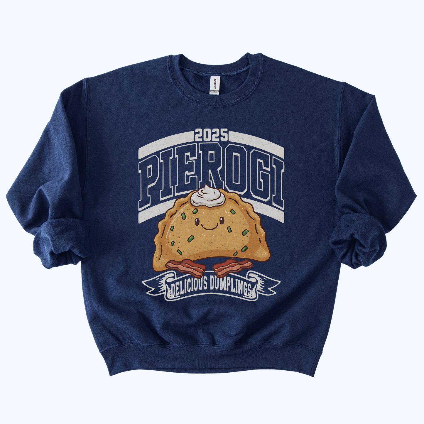 navy blue 2025 Pierogi vintage football style sweatshirt