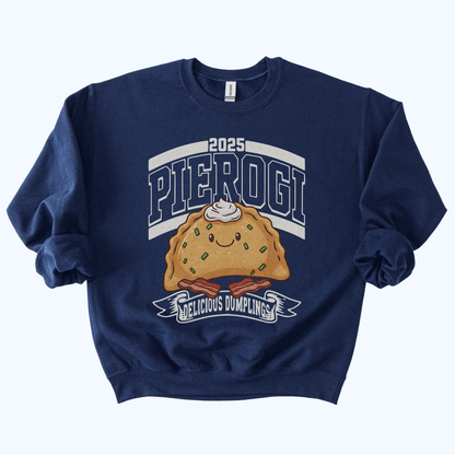 navy blue 2025 Pierogi vintage football style sweatshirt