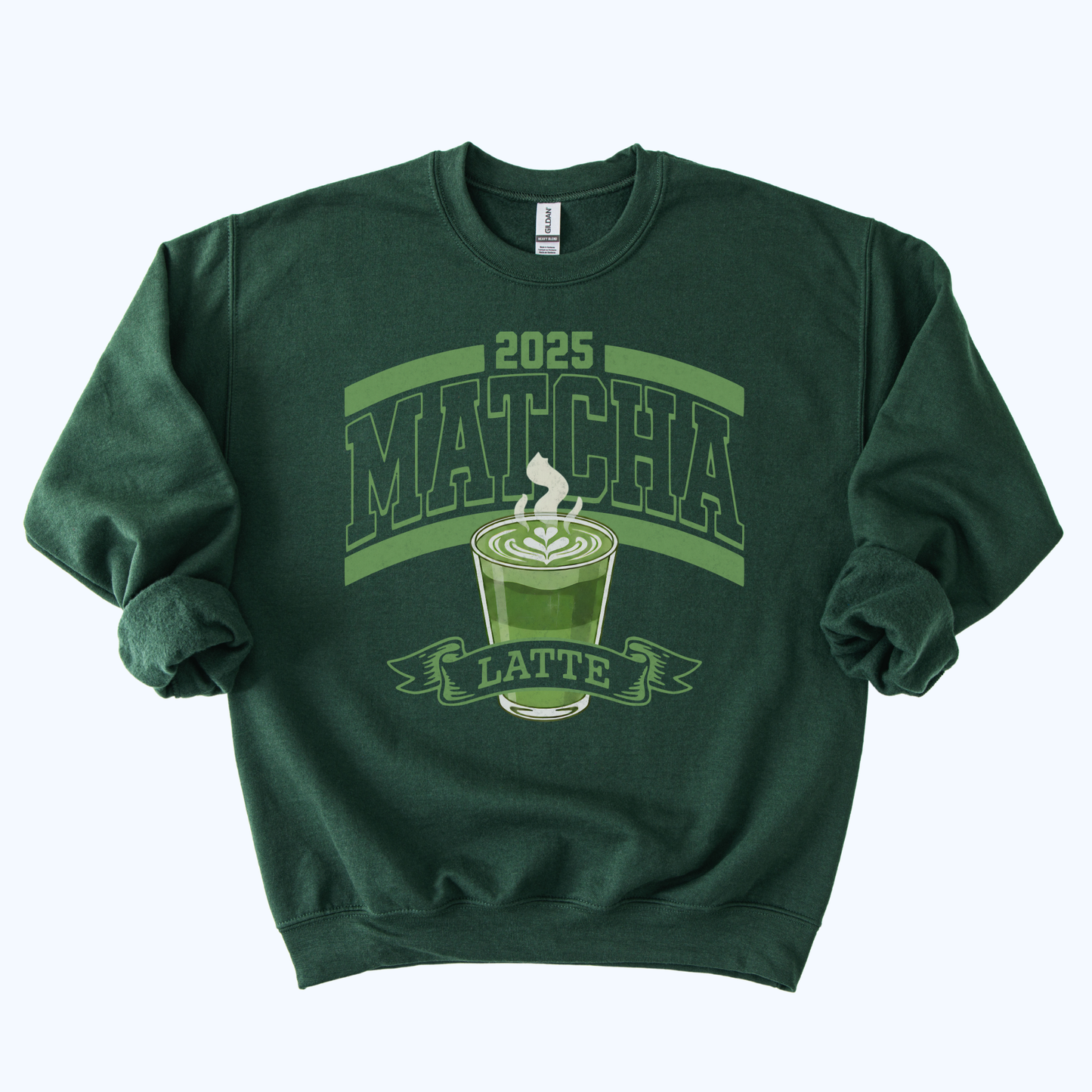 2025 Matcha Latte Varsity Sweatshirt | Vintage Football Style Crewneck