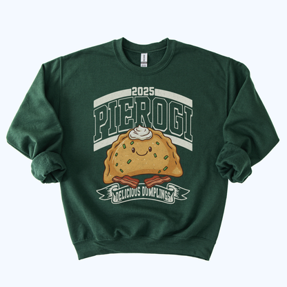 forest green 2025 Pierogi vintage football style sweatshirt
