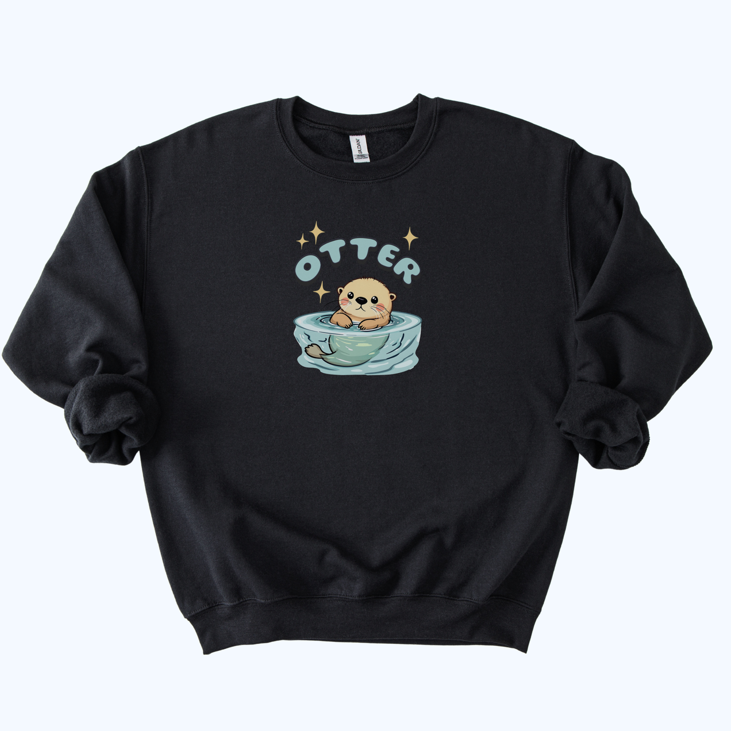 Sea Otter Graphic Crewneck Sweatshirt | Cute Animal Gift