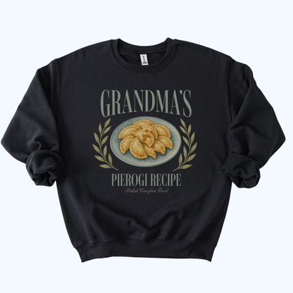 black Grandma’s Pierogi Recipe Sweatshirt | Polish Comfort Food Crewneck