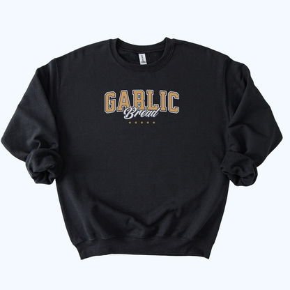 Garlic Bread Varsity Crewneck Sweatshirt | Foodie Gift