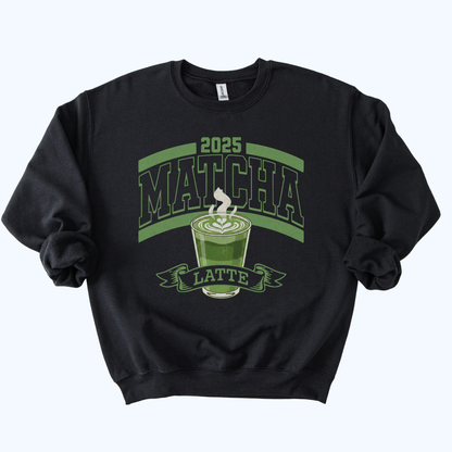 2025 Matcha Latte Varsity Sweatshirt | Vintage Football Style Crewneck