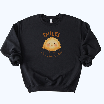 black Smiles Are My Secret Filling Pierogi Sweatshirt