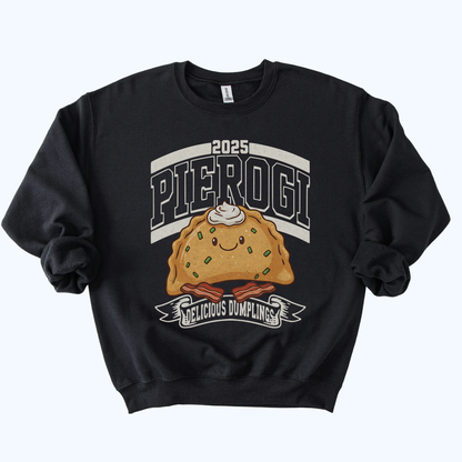 black 2025 Pierogi vintage football style sweatshirt