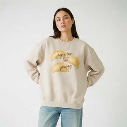 Here for the Pierogi Script Sweatshirt