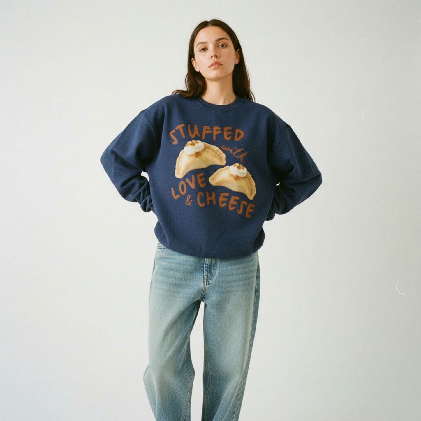 Pierogi Stuffed with Love and Cheese Sweatshirt