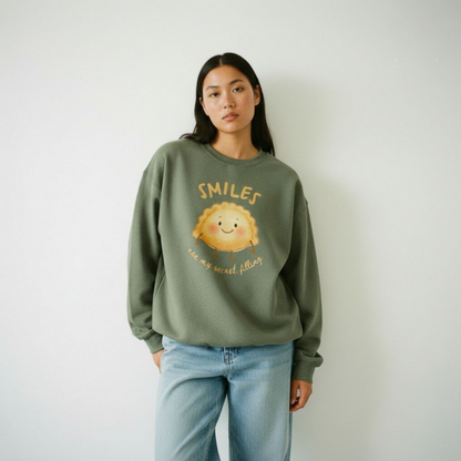 Smiles Are My Secret Filling Pierogi Sweatshirt